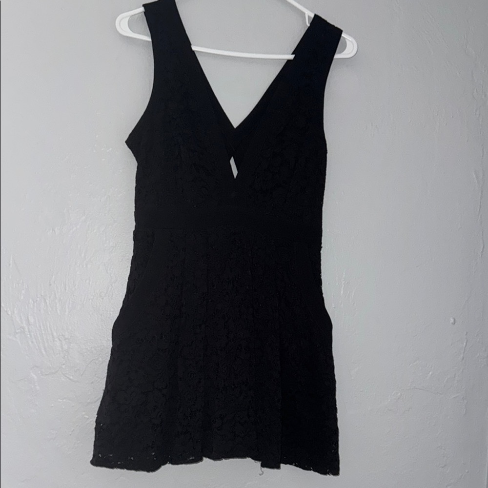 Free People Black Fit and Flare Mini Dress 104